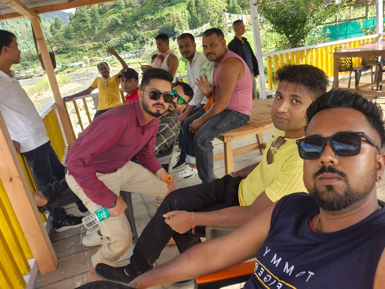 Lush green tea gardens and plantations in Northeast India